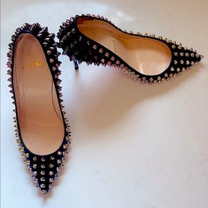 Christian Louboutin FOLLIES SPIKES STUDDED PUMPS
